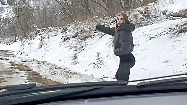 Milf Argentina Big Ass Fucks a Stranger on the Route