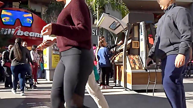 Big bubble ass black spandex