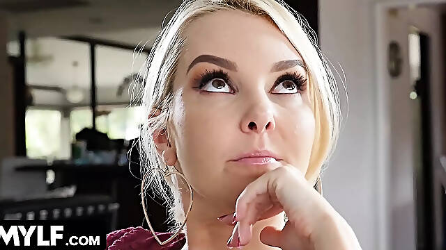 MYLF - Horny Lesbian Milf Lets Sexy Teen Eat Her Mature Pussy On An Office Table