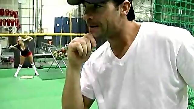 Memphis Monroe Rides Her Baseball Trainer