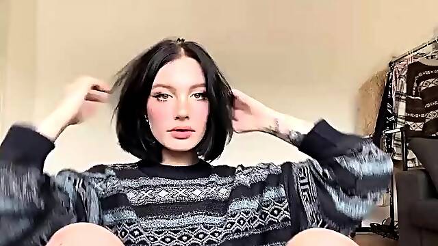 Shy brunette homemade amateur webcam teen