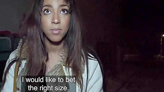Public agent when she eyed the size of his Big Cock she wanted it deep in her labia