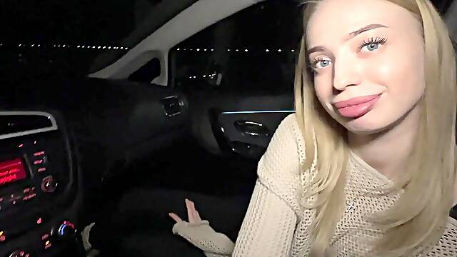 She paid for his ride with her tight pussy