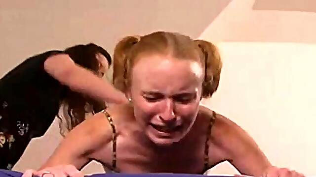 Severe hairbrush spanking for Jessica