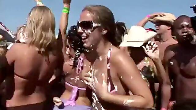 Nude Whipped Cream Contest