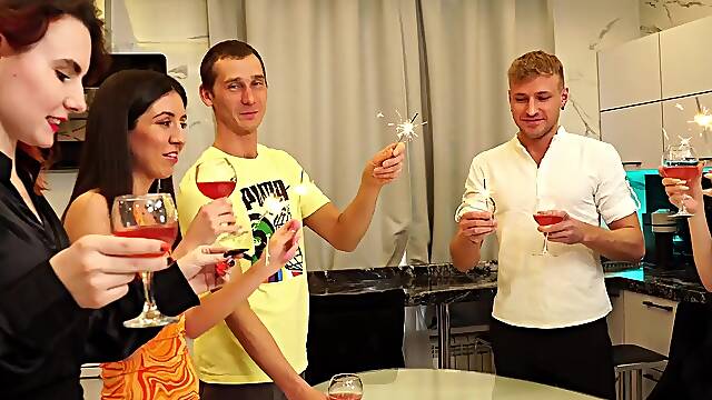 Russian orgy New Yers Eve party