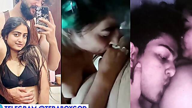 Desi Indian Couples Giving Deep Blowjob To Boyfriend