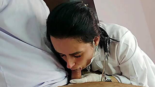 Schoolgirl is seen by the University Nurse.
