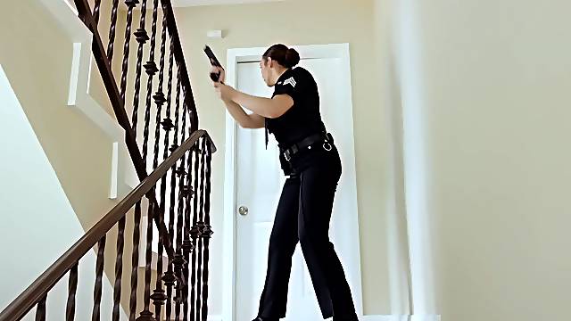 Busty female cops are having a wild time in kinky scenes