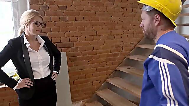 Beautiful Milf Architect Fucked On Construction Site By Worker With Big Cock