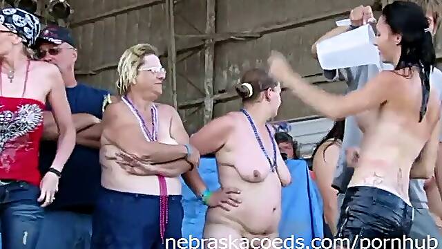 Biker Cougar Chicks Getting Wild for a Contest in Iowa