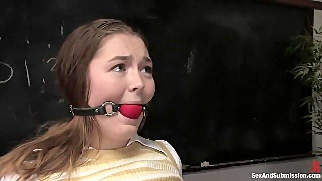 Innocent Savannah caught cheating and punished with her first time in bondage. She becomes a slut for rough Mark Davis in this sexy roleplay. Hardcore BDSM fantasy!