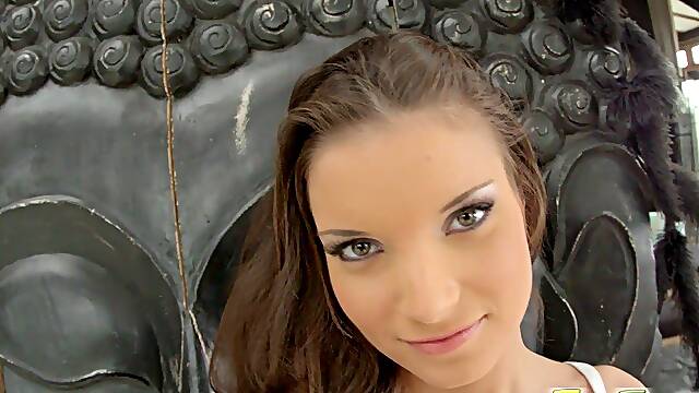 TamedTeens An 18 year old with puffy nipples. An 18 year old with puffy nipples gets her tight ass explored with a huge glass butt plug She deep throats and gets ass fucked