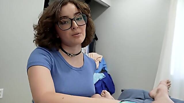 Nerdy Teen 18+ Stepsister Is Moist For Cheating Stepbro - Leanna Lovings