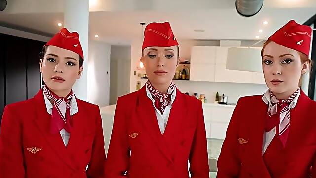 The First -person Video, The Guy Got Into A Gangbang With Stewardes