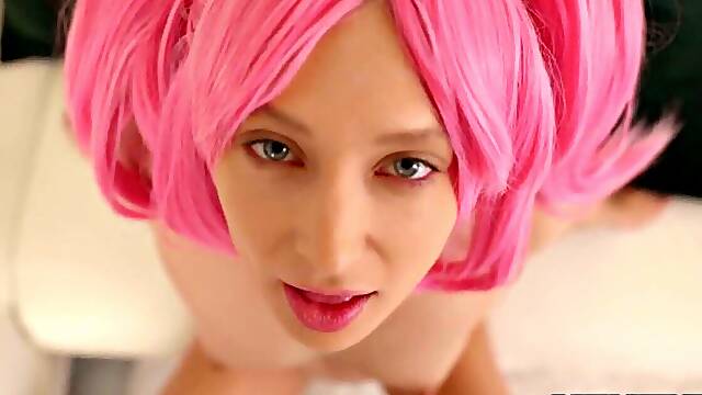 HENTAIED - Cute loves to fuck & squirt intensively by Talia Mint