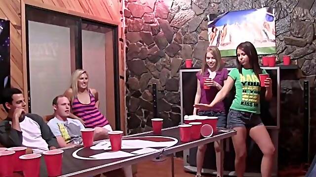College Students Playing Sexy Dorm Games!