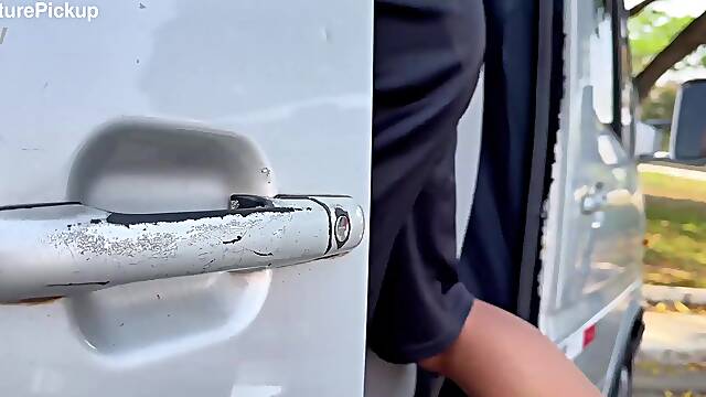 Granny in glasses picked up for deep anal in my van