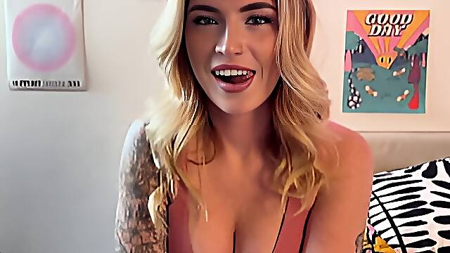 Perfect Body Blonde Girl Gets Caught Masturbating, Asks Me to Stay and Fuck Her