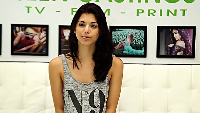 Latina teen fucked at sexaudition