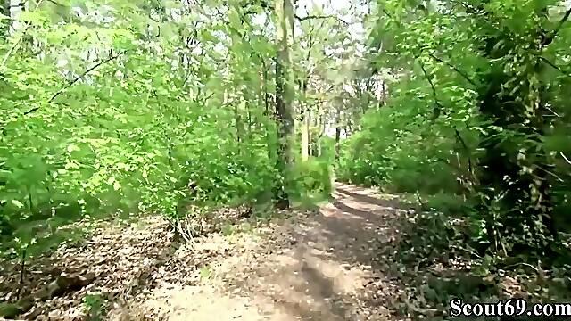 College In Real Public Street With Lia Louise And German Scout