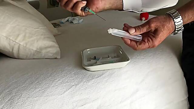 Suppository 2 injections and 2 enemas for an american girl