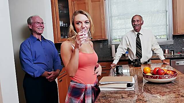 Old Men Fuck Hot Young Blonde