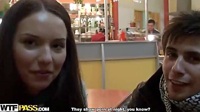 Amazing dp public restroom sex