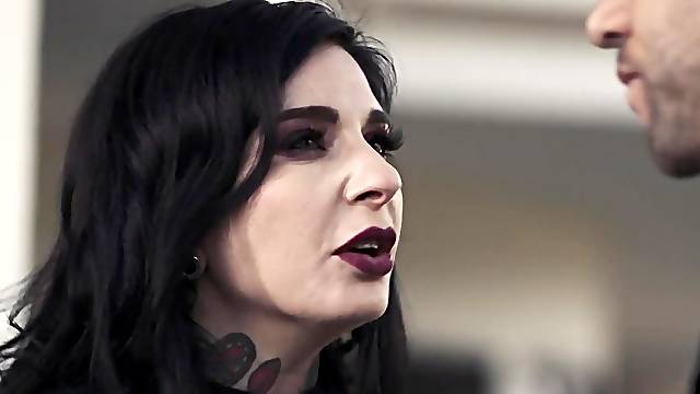 Young woman in a fur coat makes pass at dumped man and sucks him