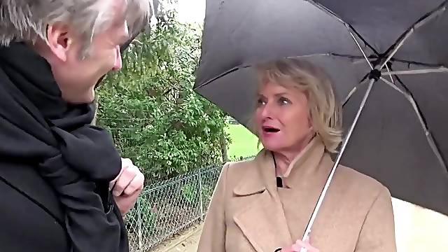 Alluring french GILF crazy adult scene