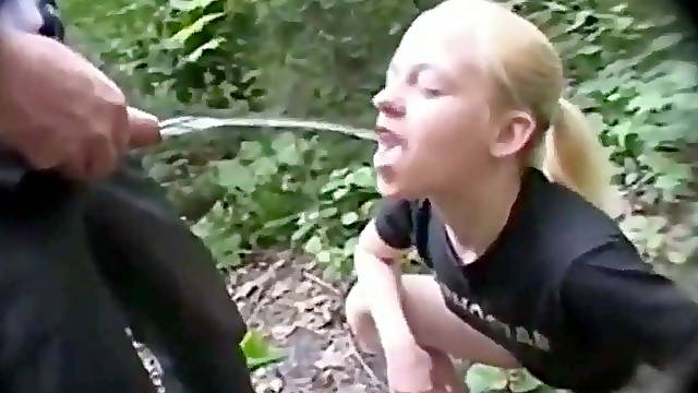 Alluring Little 18-Year-Old Takes The Piss And Much More !