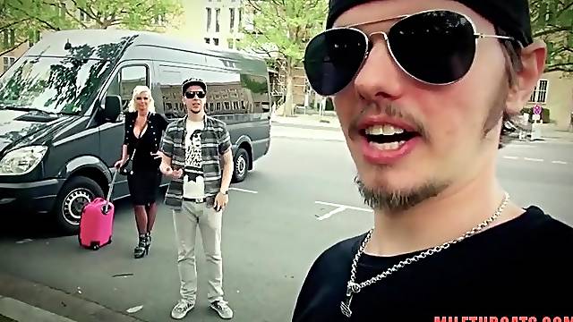 German mature rear end making love and money shot