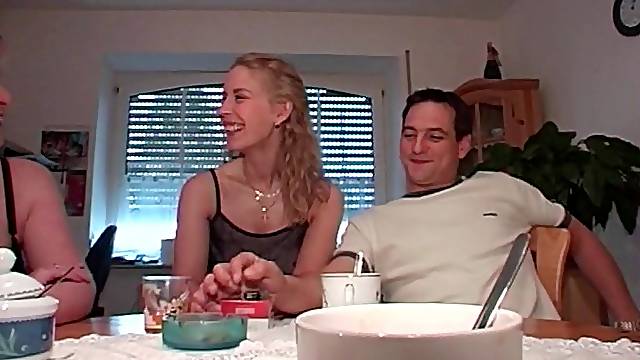 Sexy scenes of amateur FFM threesomes with wives sharing hubby