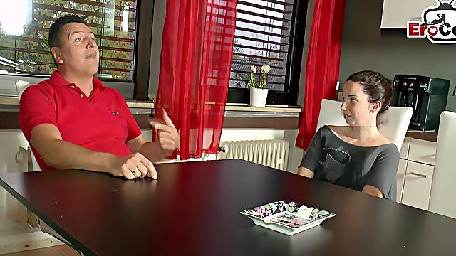 German boyfriend gives girlfriend pocket money in exchange for sex