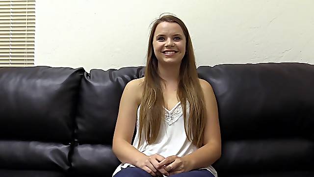 Nothing pleases Megan like getting her shaved pussy fucked