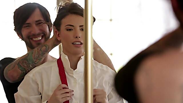Hot babe Casey Calvert amazing sex video