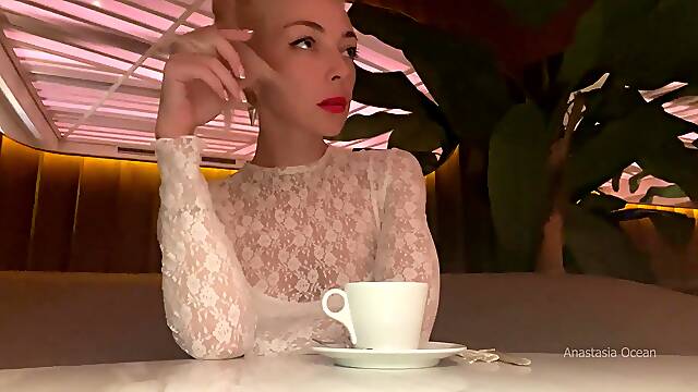 Blow Job in public restaurant's restroom. Casual sex with stranger. Hotwife’s revelation. Ep. two.