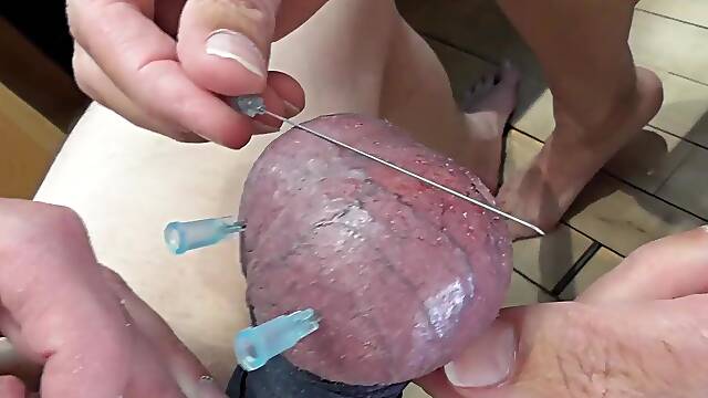 Having Needles Stuck Throughout My balls