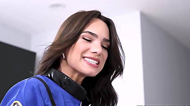 Astronaut step mamma needs a knob in her anal gap