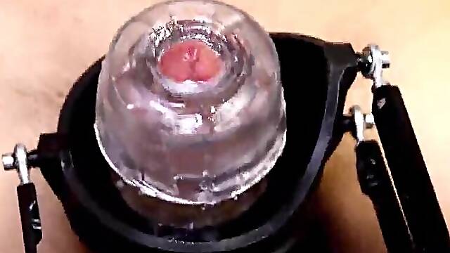 Testing a fresh dong sleeve and a silent masturbation machine