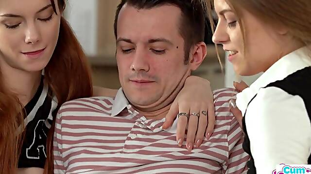 Bonnie Dolce Delivers Hawt Lesbo Show with Gf Liz Ocean Sparks Wild threesome