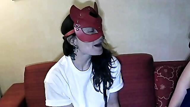 Mazzy and Tawny chat, get every other nude, and check out every others twats