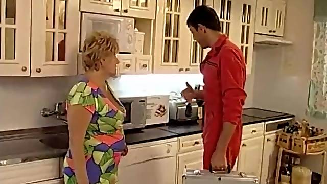 Lustful Hungarian granny with golden-haired hair and large tits, Lotta Noletty got her every single day dose of bang