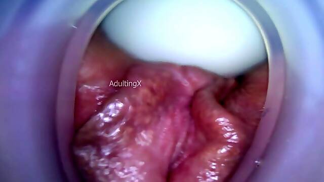 Cumming close-up clitoris and constricted soaked pink vagina aperture climax contractions, gfe raw talk, bts - My Muse Part 4