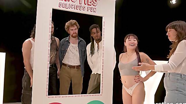 Ersties - Tinder In Real Life - Charming Amateur Chicks Elect Their Sex Date
