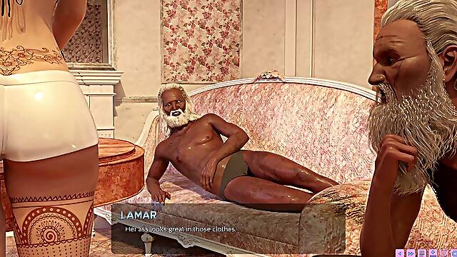 Perfect Body sizzling girl gang-fuck with Hobos - 3d game