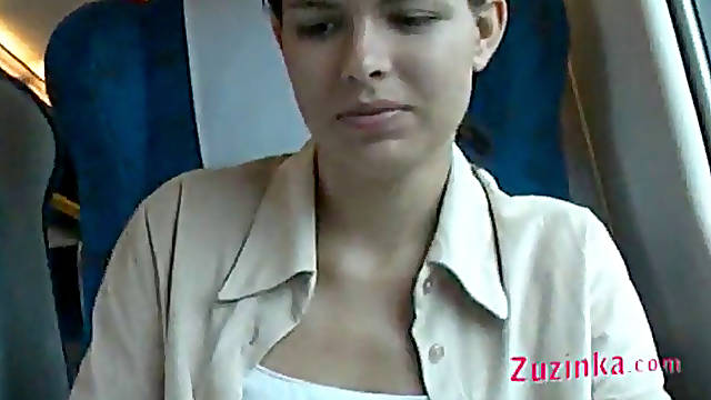 Bare labia in a crowded train