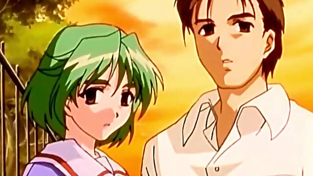 Insatiable anime sweetheart kissing
