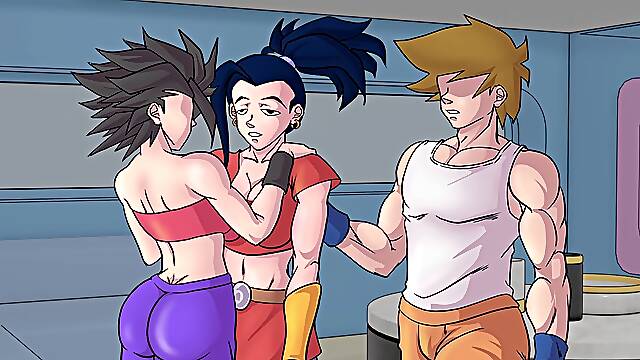 Bddie Kale Need ALOT Of jizz-shotguns- trio - Dragon damsels X Universe