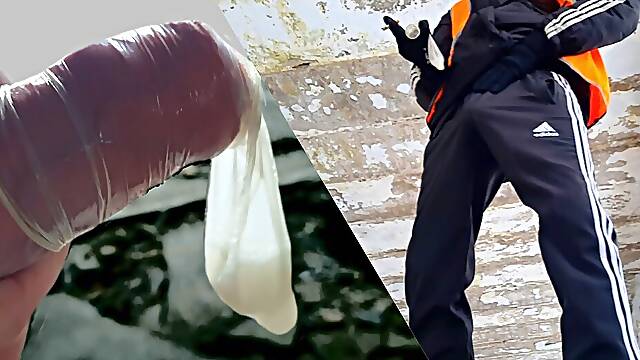 The janitor found a used condom and added his sperm there
